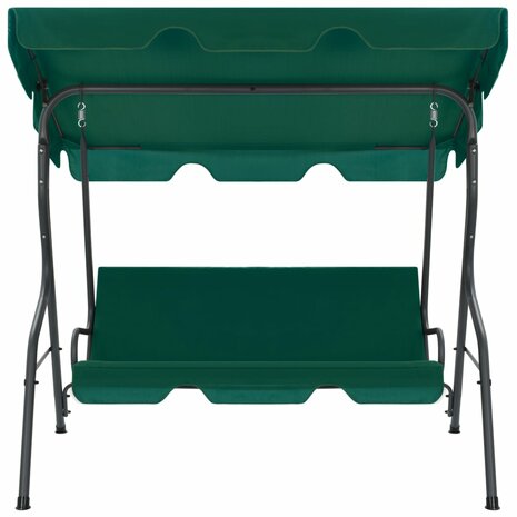 Schommelbank 170x110x153 cm stof groen