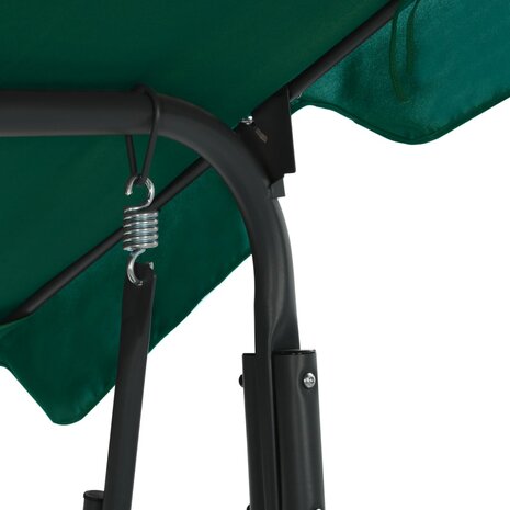 Schommelbank 170x110x153 cm stof groen