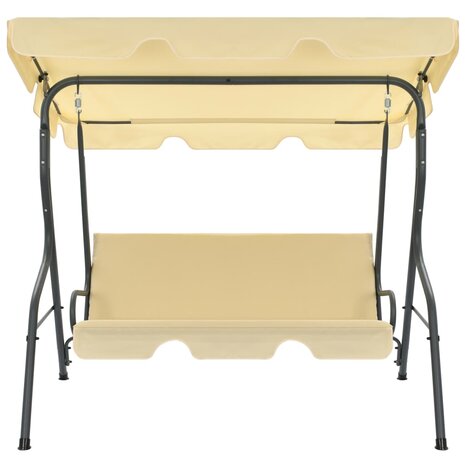 Schommelbank 170x110x153 cm crèmewit