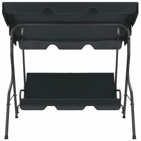 Schommelbank 170x110x153 cm antraciet