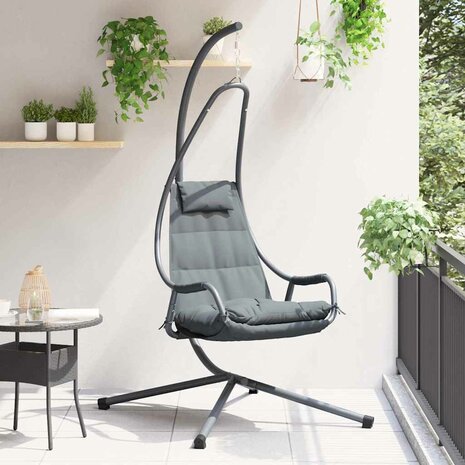 Hangende ei-stoel Antraciet 94 x 107 x 196.5 cm Staal