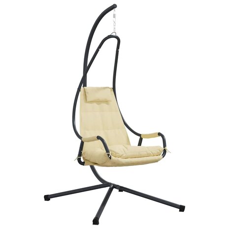 Hangende ei-stoel Beige 94 x 107 x 196.5 cm Staal