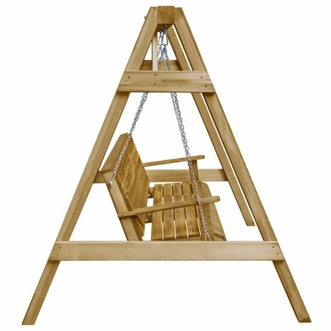 Schommelbank 205x150x157 cm geïmpregneerd grenenhout