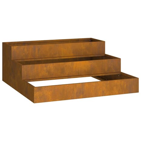 Tuin Bloempot Roestig 90 x 90 x 35 cm Cortenstaal