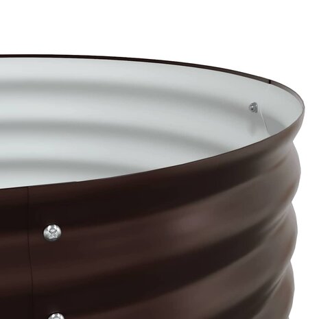 Verhoogde plantenbak Bruin 240 x 80 x 44 cm Staal