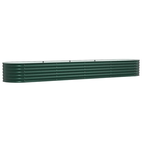 Verhoogde plantenbak Groen 400 x 80 x 44 cm Staal