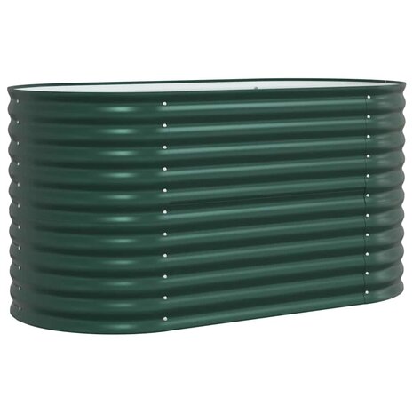Verhoogde plantenbak Groen 160 x 80 x 81 cm Staal
