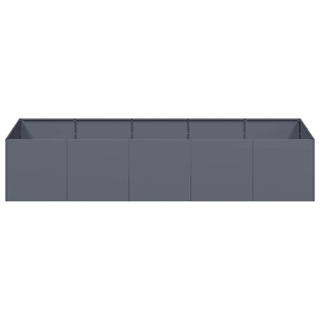 Plantenbak 200x80x40 cm staal antracietkleurig