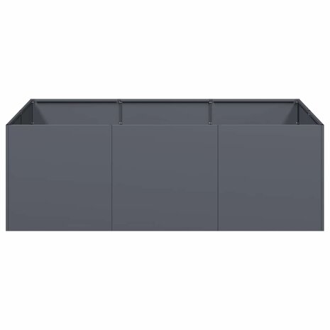 Plantenbak 120x80x40 cm staal antracietkleurig