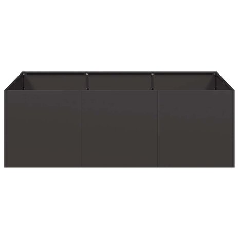 Plantenbak 120x80x40 cm staal zwart