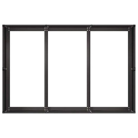 Plantenbak 120x80x40 cm staal zwart