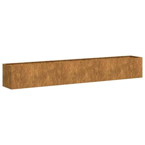 Plantenbak roestig 280x40x40 cm weervast staal