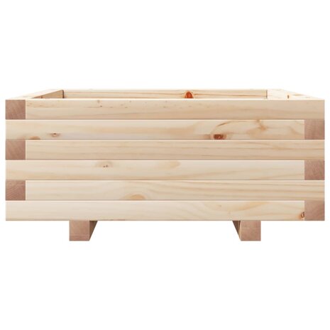 Plantenbak 60x60x26,5 cm massief grenenhout