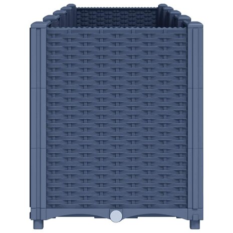 Plantenbak 160x40x53 cm polypropeen blauwgrijs