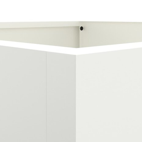 Plantenbak 42x38x75 cm staal wit