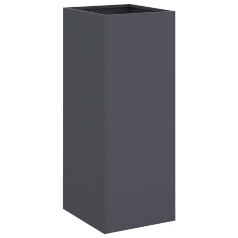 Plantenbak 32x29x75 cm staal antracietkleurig
