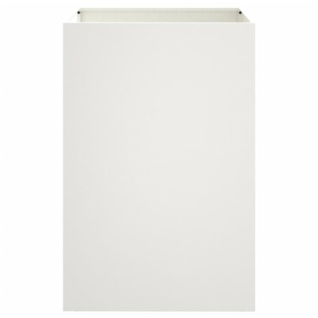 Plantenbak 52x48x75 cm staal wit
