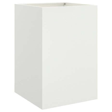 Plantenbak 52x48x75 cm staal wit