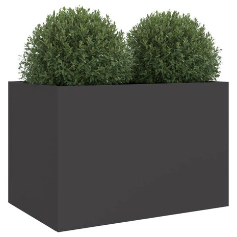 Plantenbak 62x40x39 cm staal zwart