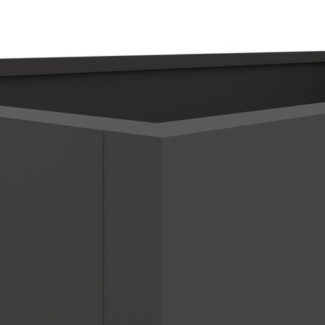 Plantenbak 62x40x39 cm staal zwart