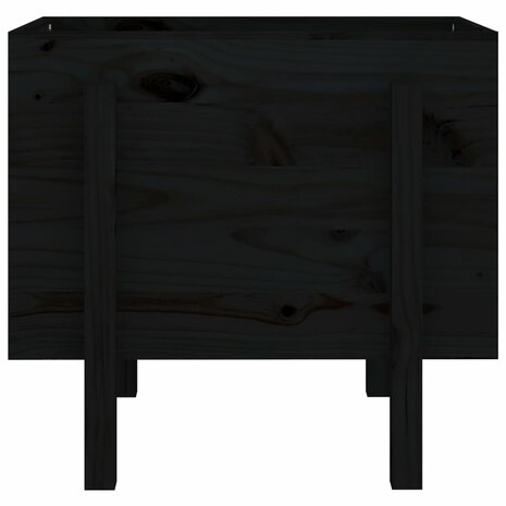 Plantenbak 62x50x57 cm massief grenenhout zwart
