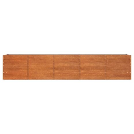 Plantenbak verhoogd 400x80x77 cm cortenstaal roestig