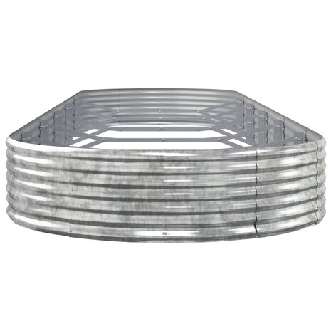 Plantenbak 523x140x36 cm gegalvaniseerd staal zilverkleurig