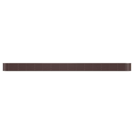 Plantenbak 620x80x36 cm gegalvaniseerd staal bruin