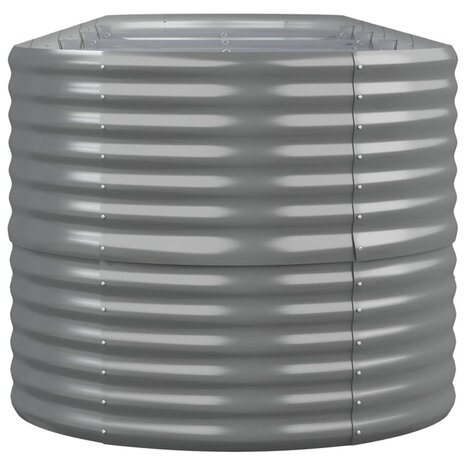 Plantenbak 368x80x68 cm gegalvaniseerd staal grijs