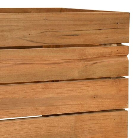Plantenbak verhoogd 100x40x72 cm gerecycled teakhout en staal