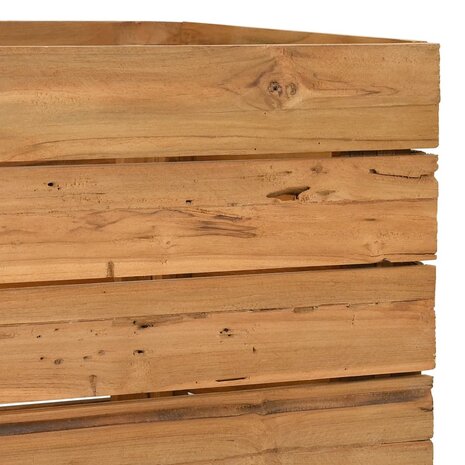 Plantenbak verhoogd 100x40x38 cm gerecycled teakhout en staal