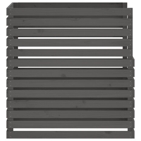 Compostbak 100x100x102 cm massief grenenhout grijs