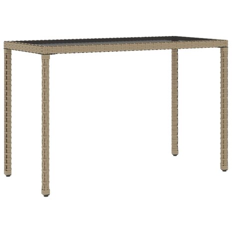 6-delige Tuinset met kussens poly rattan beige