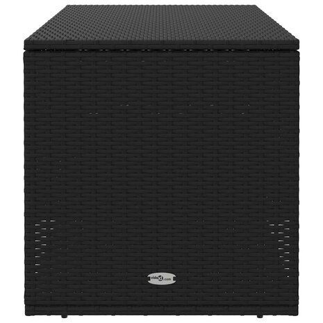 Opbergbox voor buiten 100x55x55,5 cm poly rattan zwart