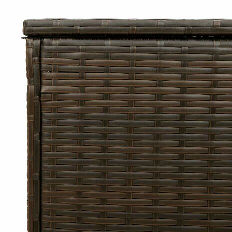 Opbergbox voor buiten 100x55x55,5 cm poly rattan bruin