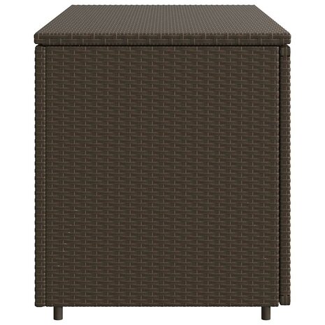 Tuinkast 110x55x60,5 cm poly rattan bruin
