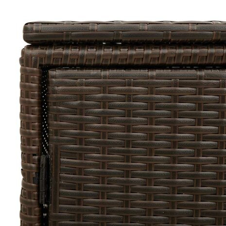 Tuinkast 110x55x60,5 cm poly rattan bruin