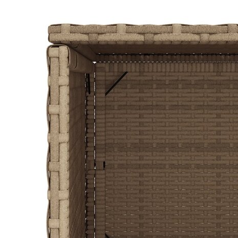 Tuinkast 50x55x115 cm poly rattan beige