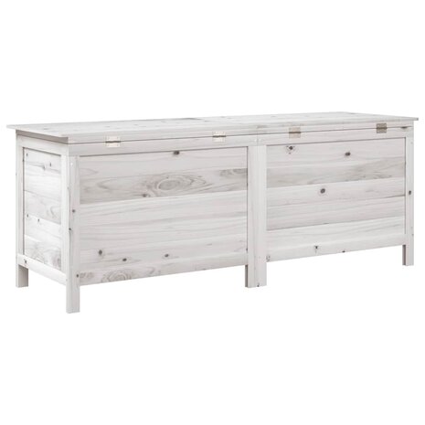 Tuinbox 150x50x56,5 cm massief vurenhout wit