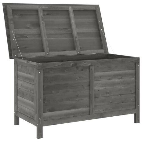 Tuinbox 99x49,5x58,5 cm massief vurenhout antracietkleurig