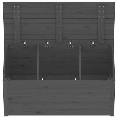 Tuinbox 101x50,5x46,5 cm massief grenenhout grijs