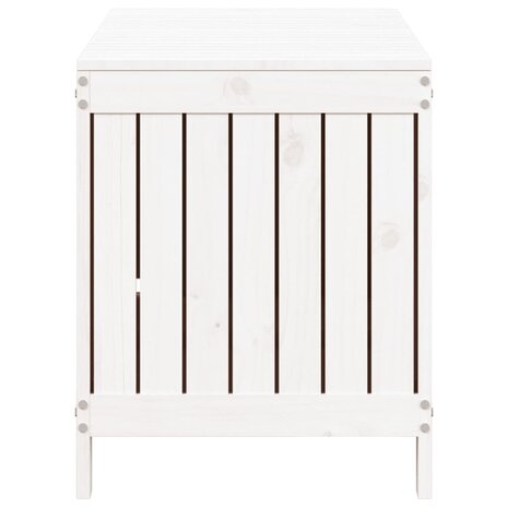 Tuinbox 115x49x60 cm massief grenenhout wit