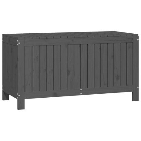 Tuinbox 115x49x60 cm massief grenenhout grijs