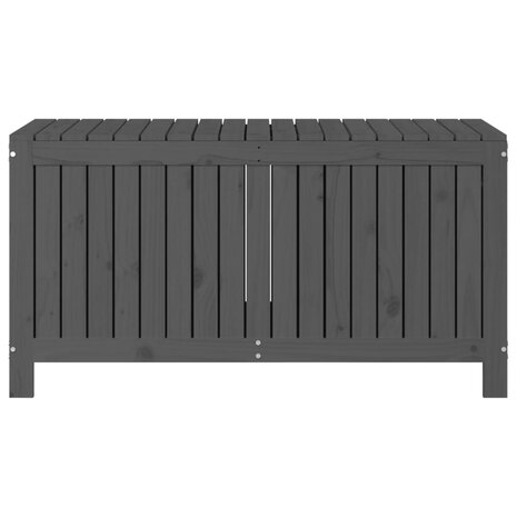 Tuinbox 121x55x64 cm massief grenenhout grijs