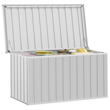 Tuinbox 129x67x65 cm grijs