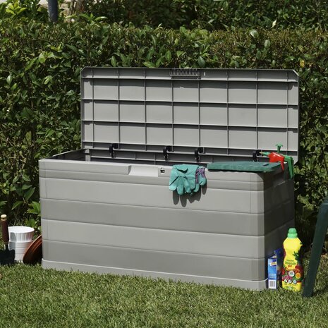 Tuinbox 117x45x56 cm grijs