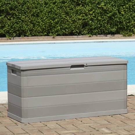Tuinbox 117x45x56 cm grijs
