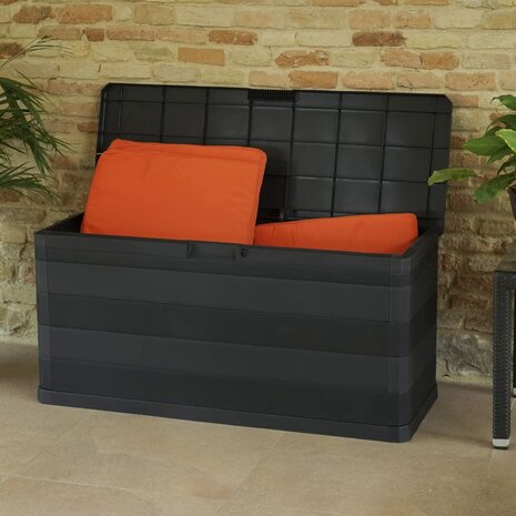 Tuinbox 117x45x56 cm zwart