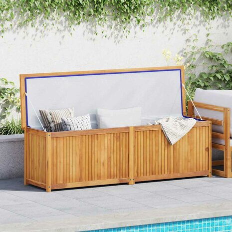 Tuinbox 175x50x55 cm massief teakhout
