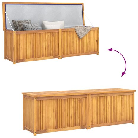 Tuinbox 175x50x55 cm massief teakhout